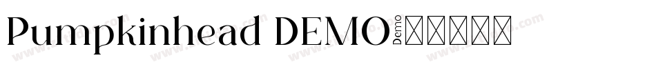 Pumpkinhead DEMO字体转换